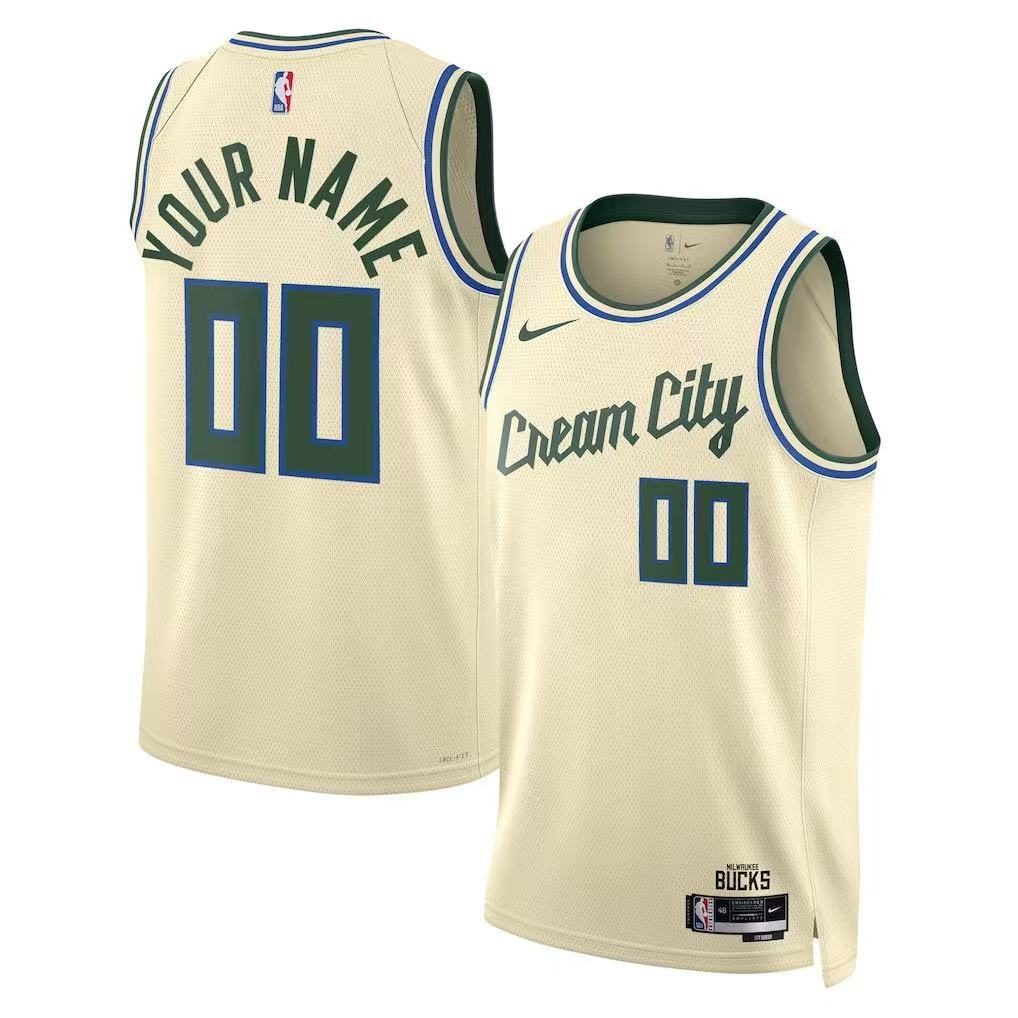 Milwaukee Bucks 2026-27 Season City Edition Jersey Cream - detail
