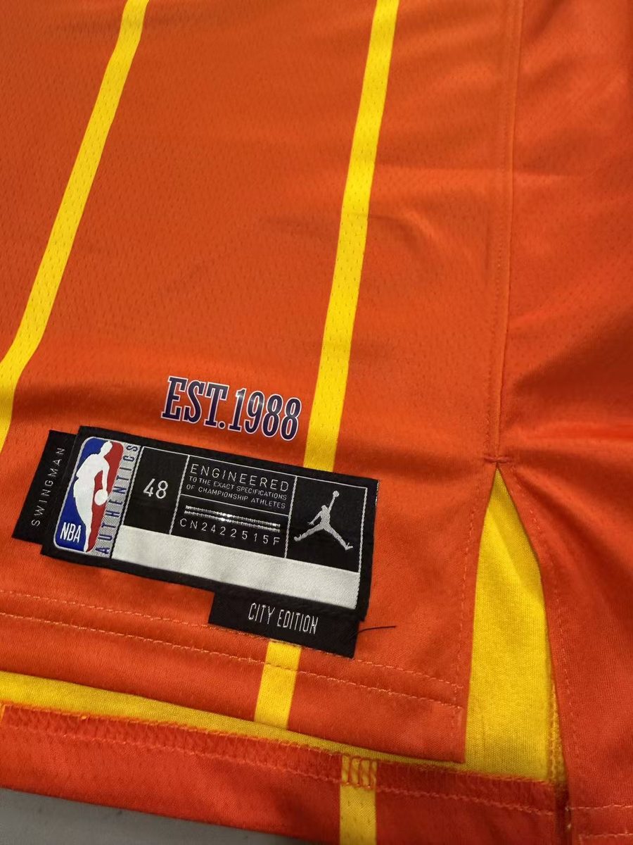 Charlotte Hornets 2026-27 City Edition Orange Jersey - detail