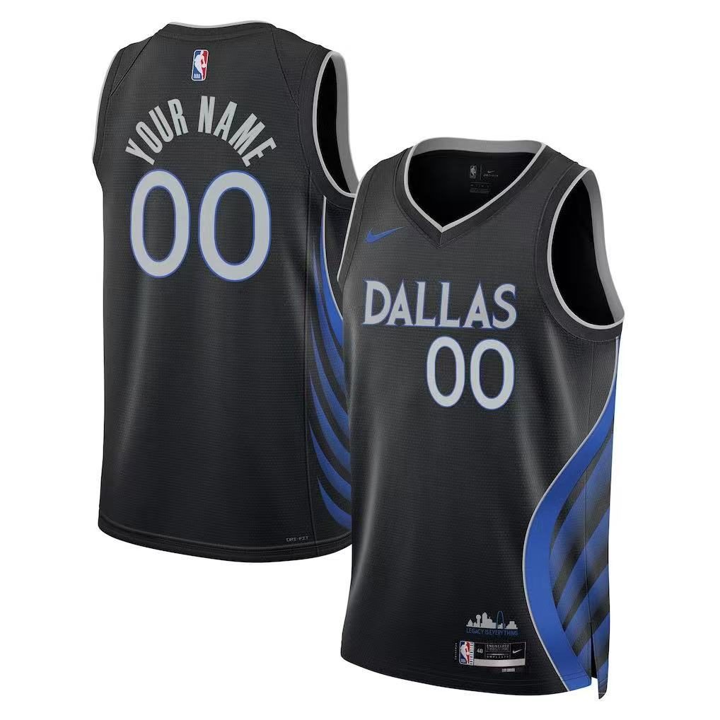 Dallas Mavericks 2026-27 Season City Jersey Black - detail