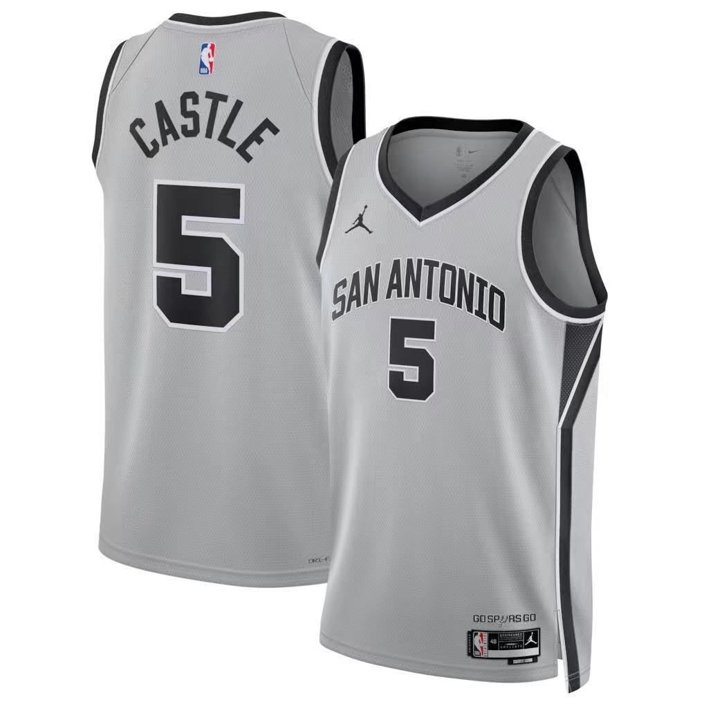 San Antonio Spurs 2026-27 Season Statement Grey Jersey - detail