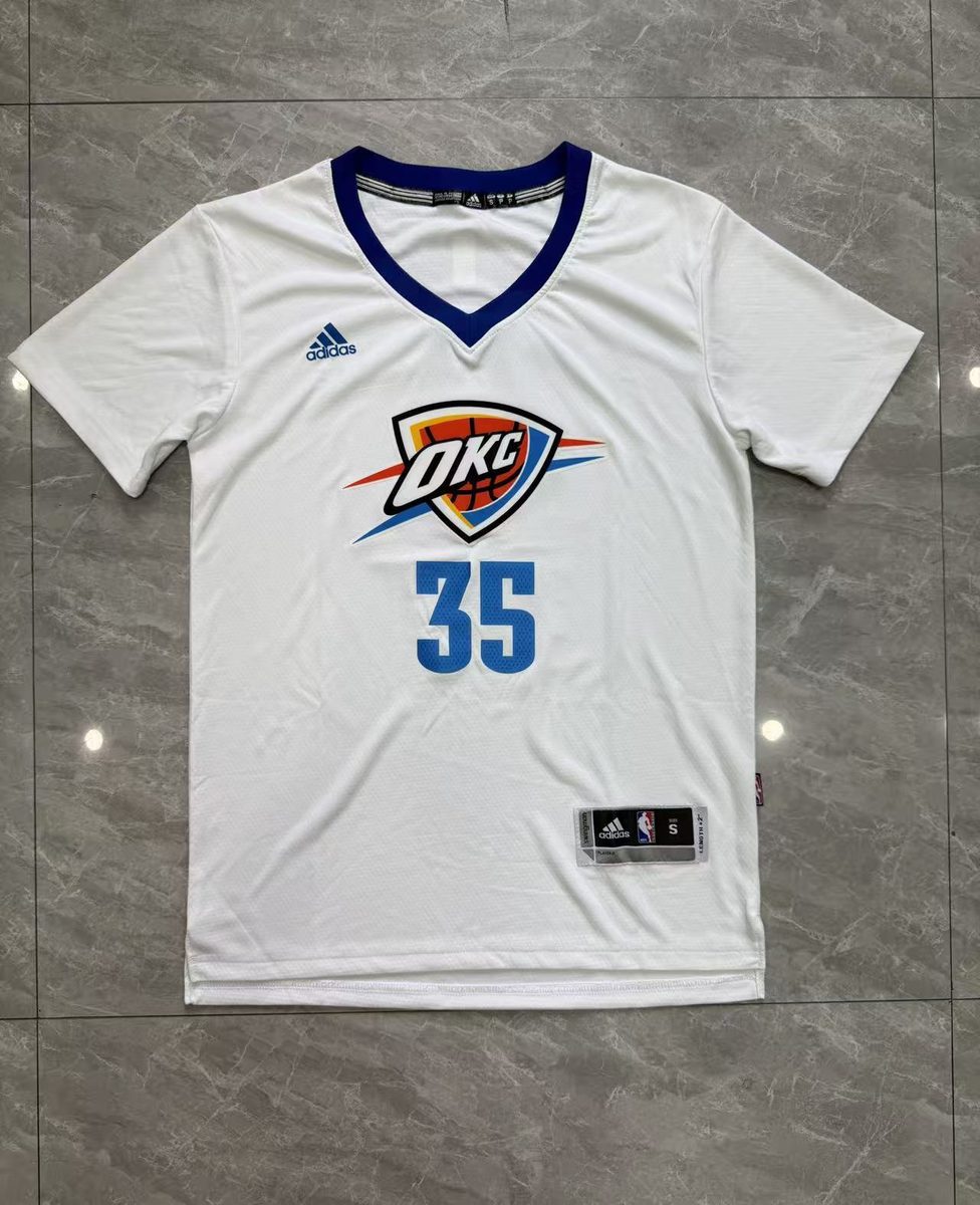 Oklahoma City Thunder 2015-16 Season Home White T-Shirt