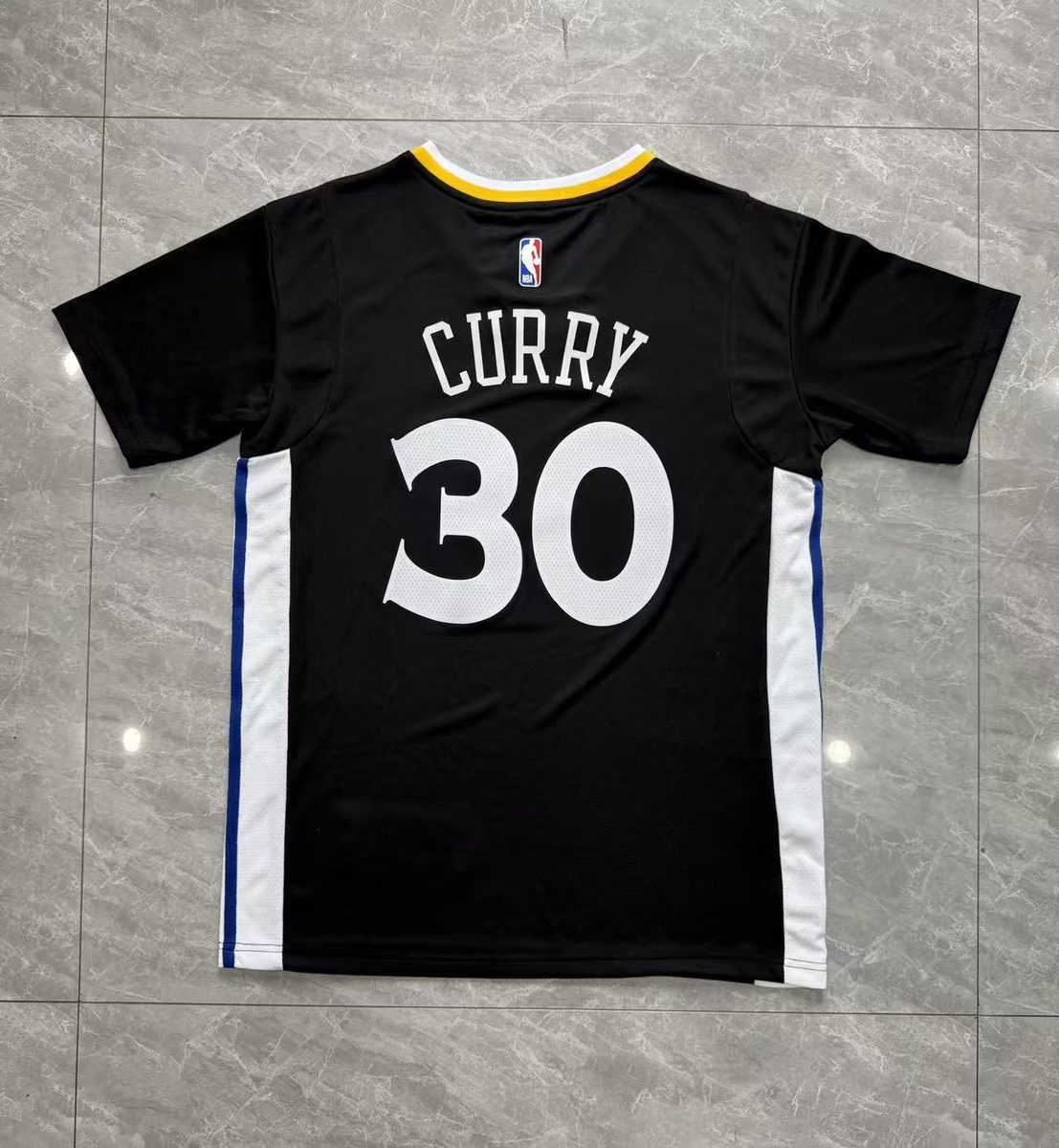 2014-15 Season Golden State Warriors Black Jersey - detail
