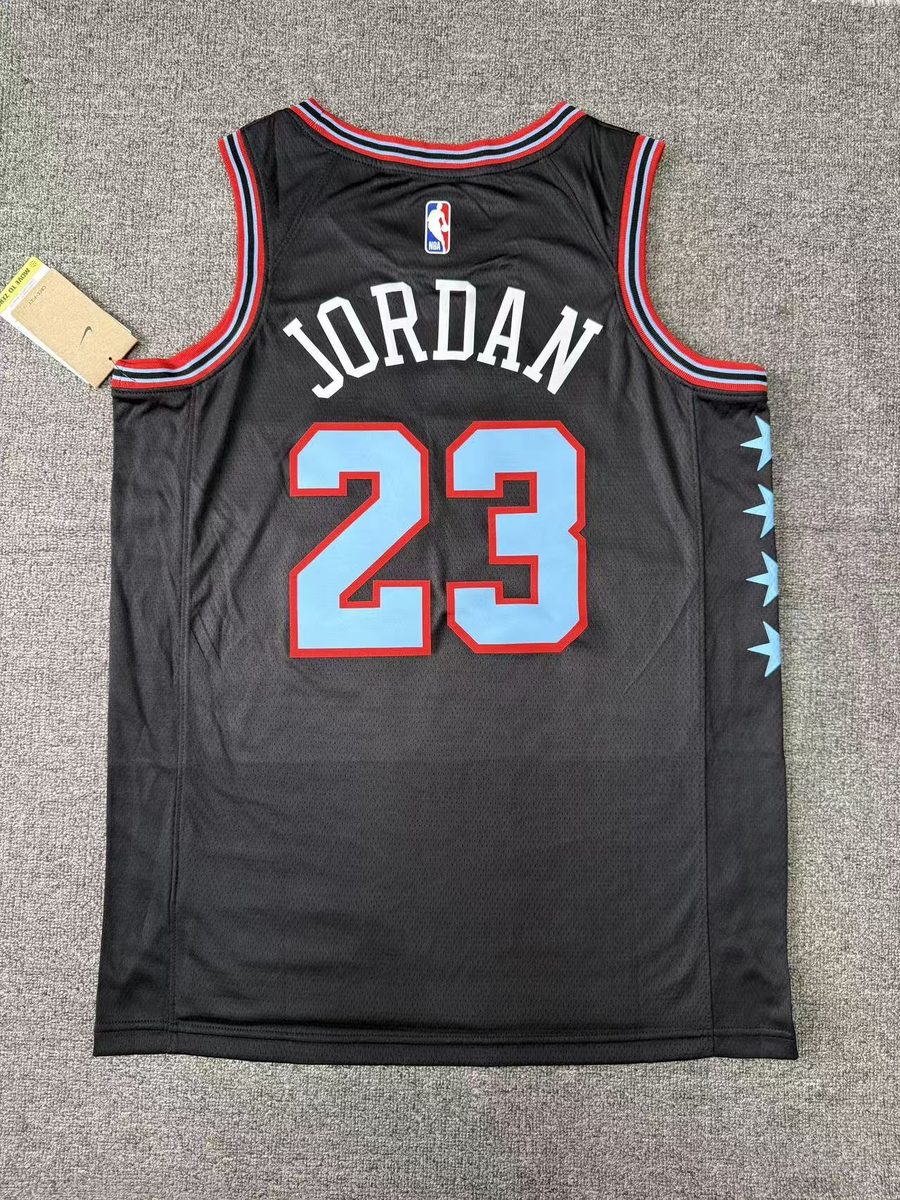 Chicago Bulls 2026-27 Season City Jersey Black - detail