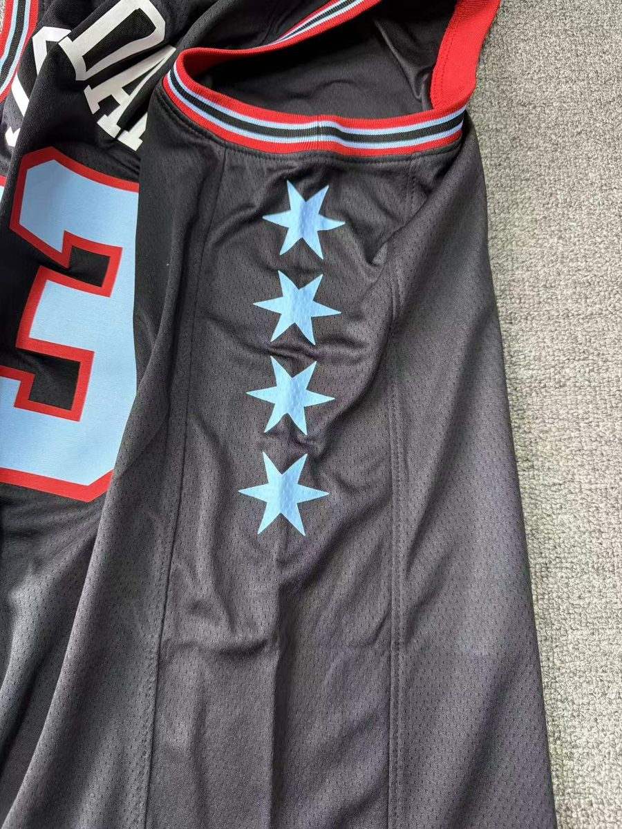 Chicago Bulls 2026-27 Season City Jersey Black - detail