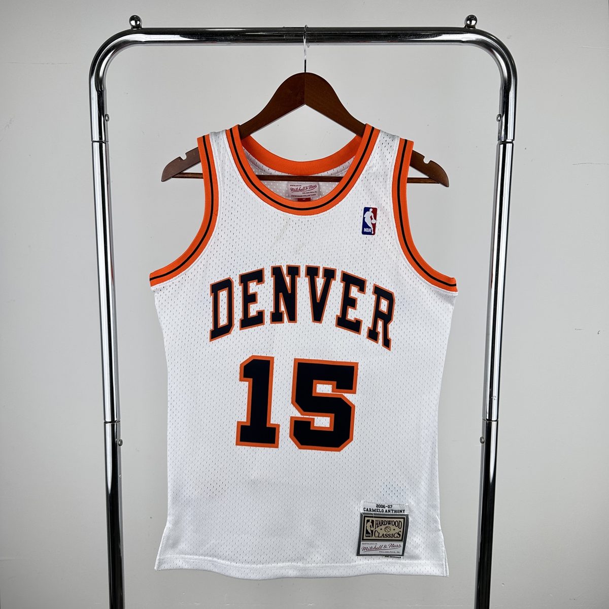Swish MN Heat-Pressed Throwback Jersey: Denver Nuggets 2006-07 ABA Retro Night 15 Carmelo Anthony
