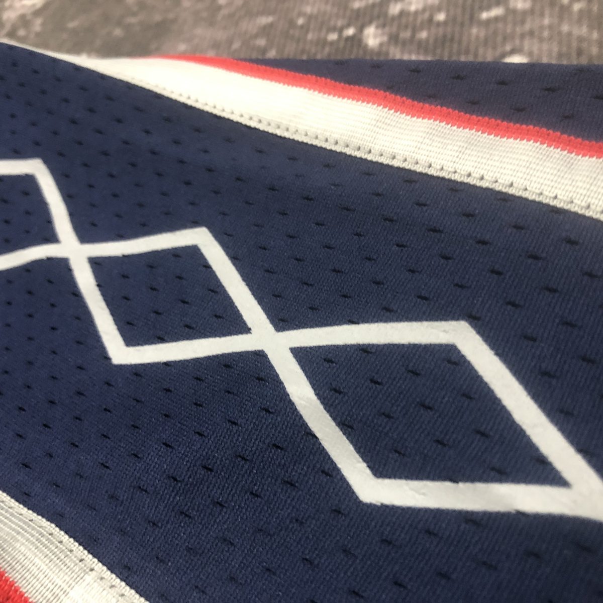 New Jersey Nets 2006-07 Season Throwback Swingman Navy #15 Vince Carter - detail