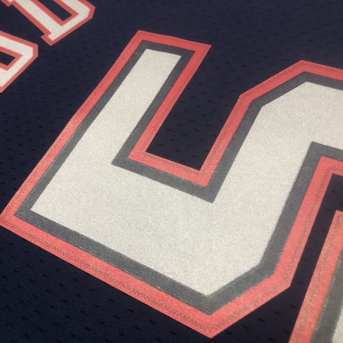 New Jersey Nets 2006-07 Season Throwback Swingman Jersey Navy #5 Jason Kidd - detail