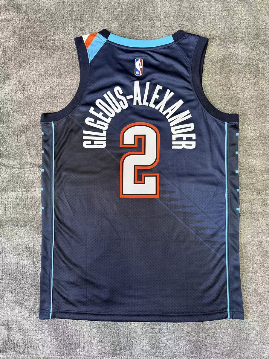 Oklahoma City Thunder 2026-27 Season City Jersey Navy Replica - detail