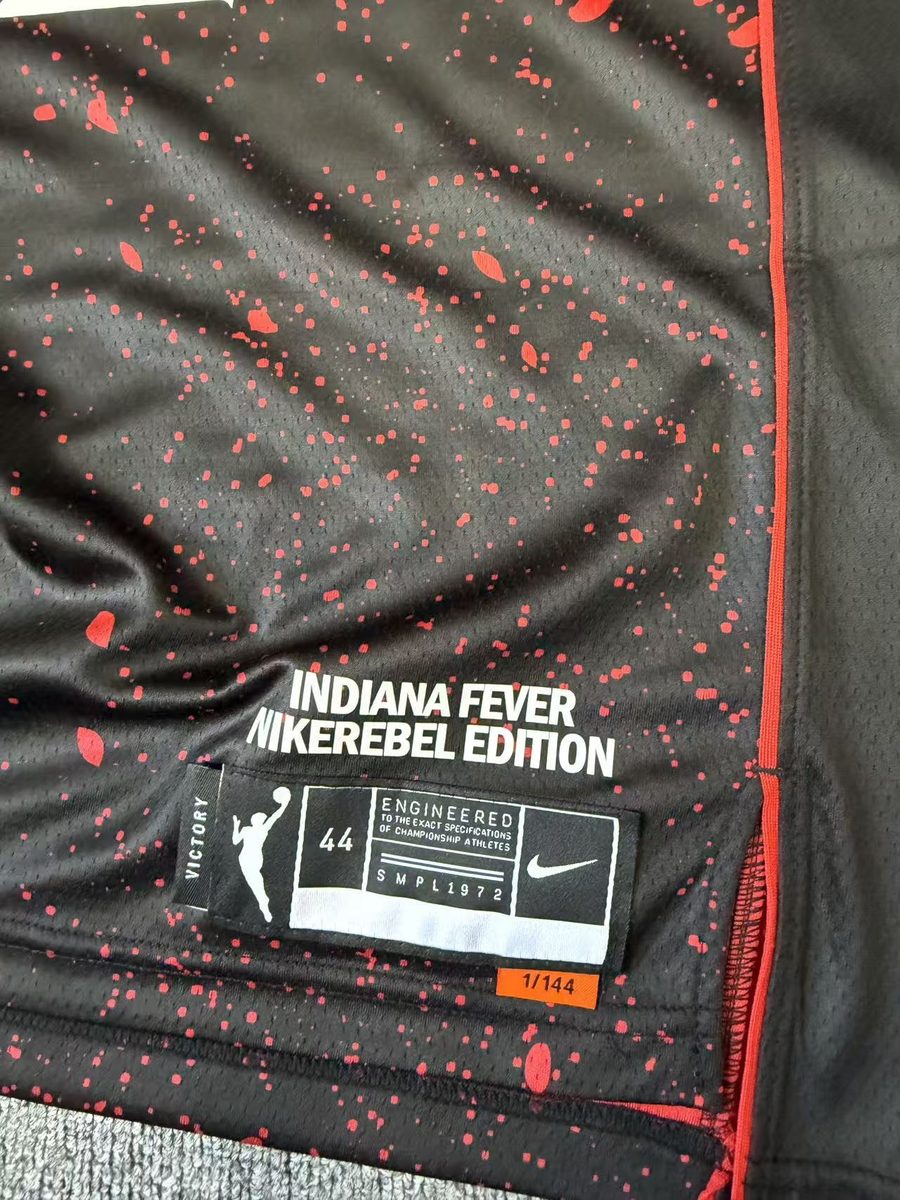 Indiana Fever Black Red Jersey - detail