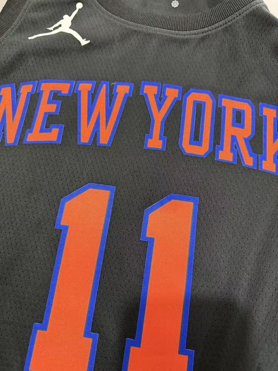 New York Knicks 2026-27 Season Statement Jersey Black - detail