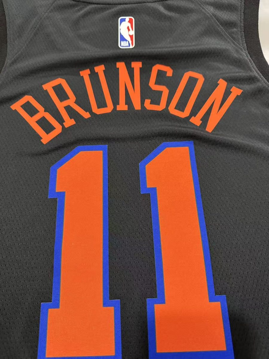 New York Knicks 2026-27 Season Statement Jersey Black - detail