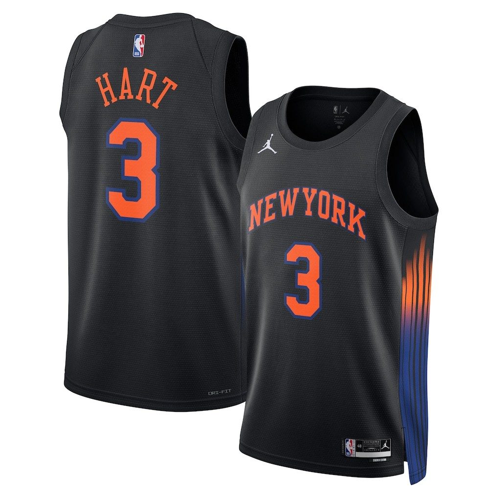 New York Knicks 2026-27 Season Statement Jersey Black - detail