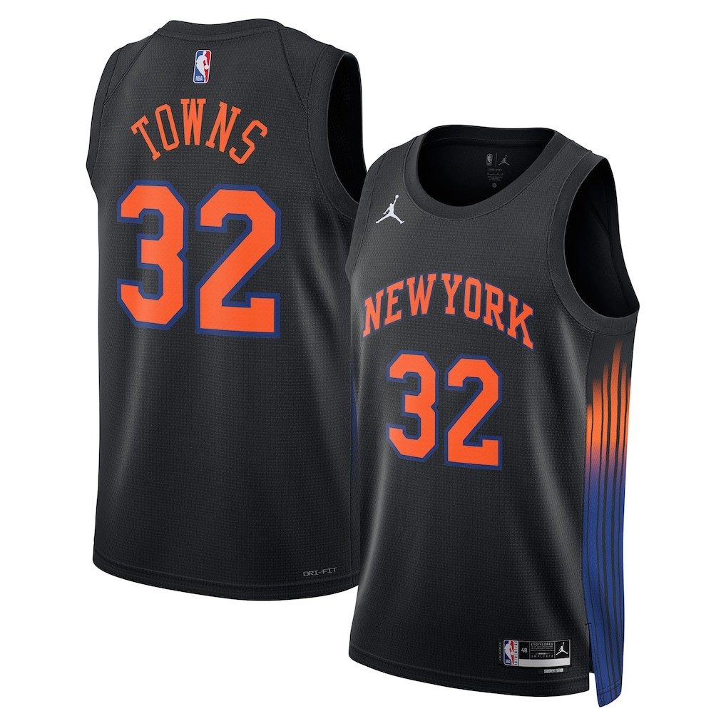 New York Knicks 2026-27 Season Statement Jersey Black - detail
