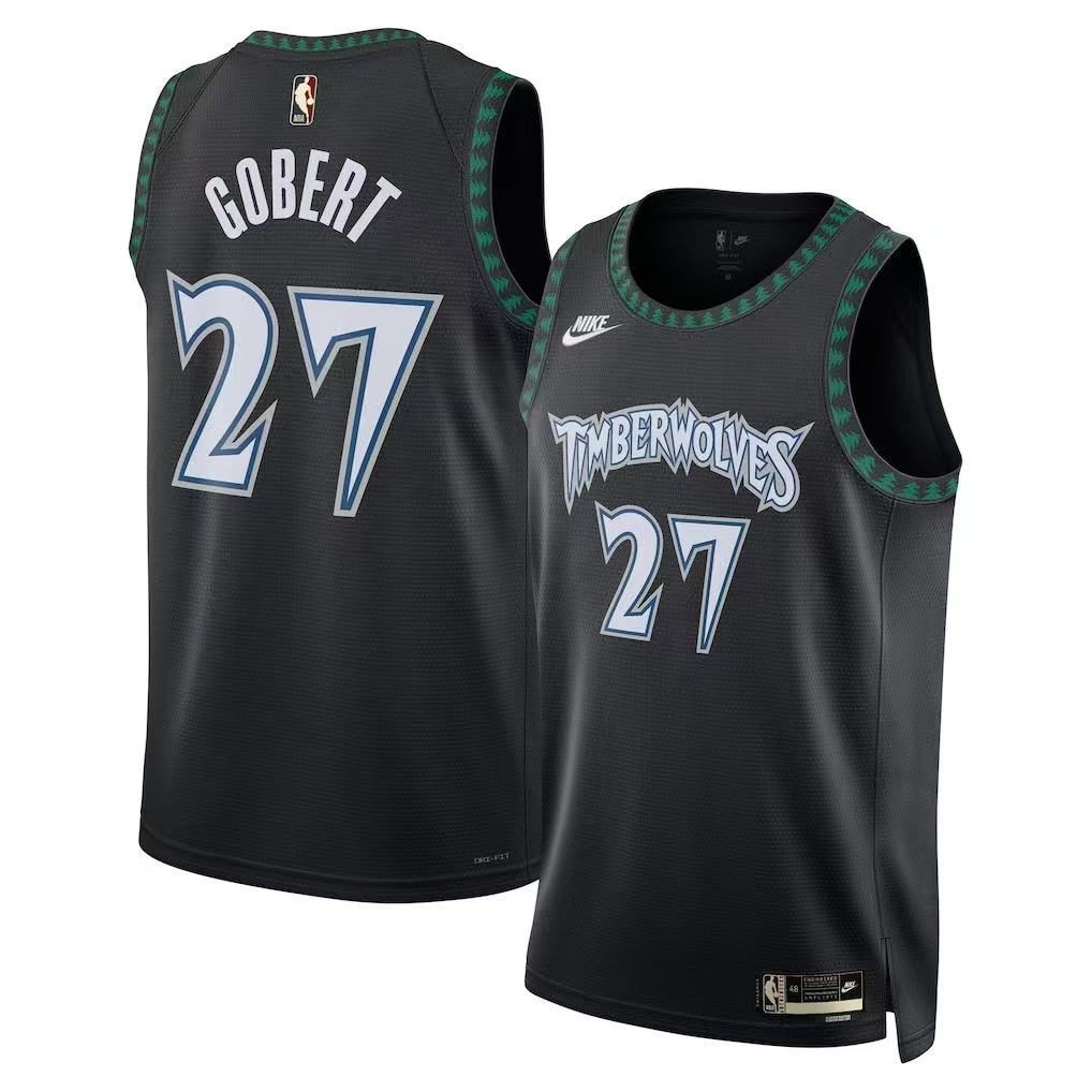 Minnesota Timberwolves 2026-27 Season Throwback Black Jersey - detail