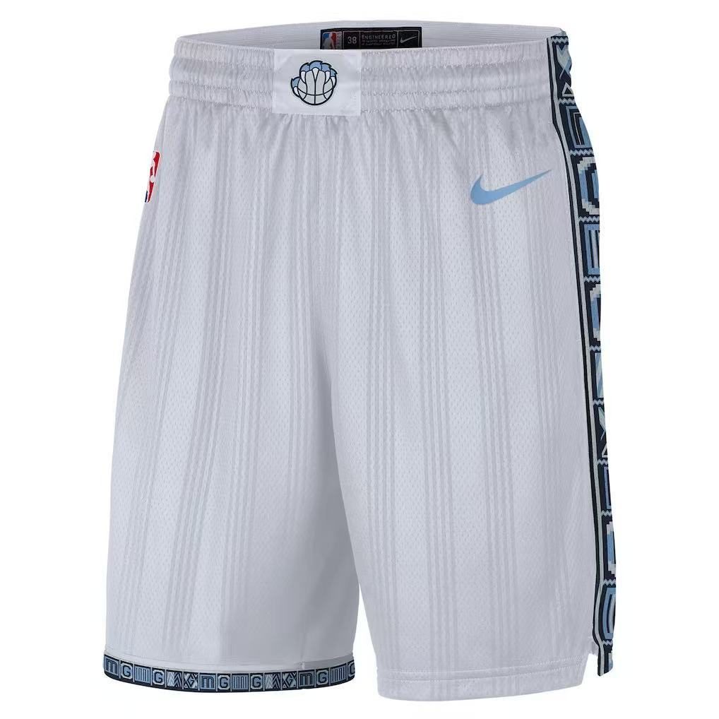 Memphis Grizzlies 2026-27 Season City White Shorts - detail