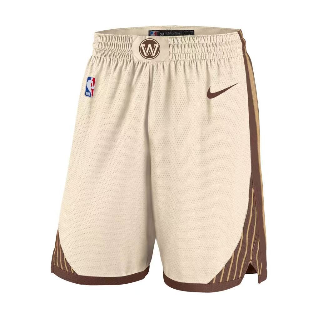 Golden State Warriors 2026-27 Season City Edition Shorts Cream - detail