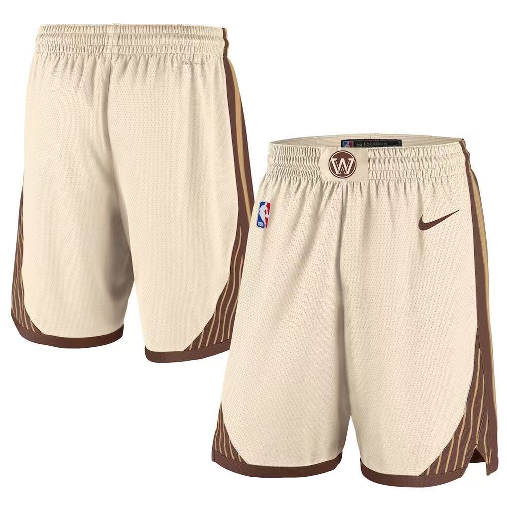 Golden State Warriors 2026-27 Season City Edition Shorts Cream - detail