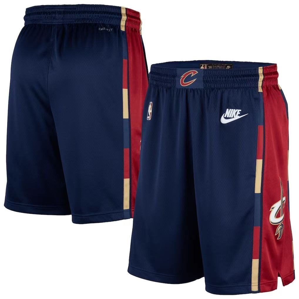 Cleveland Cavaliers 2026-27 Season Throwback Navy Shorts - detail
