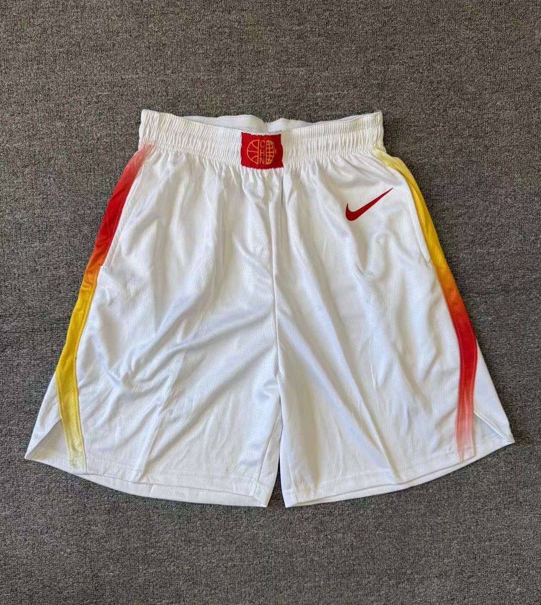 China National Team 2024 White Basketball Shorts