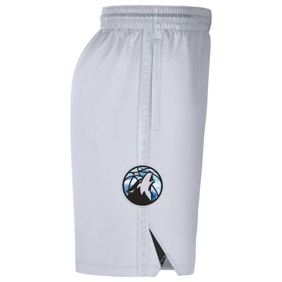Minnesota Timberwolves 2025-26 Season City White Shorts - detail