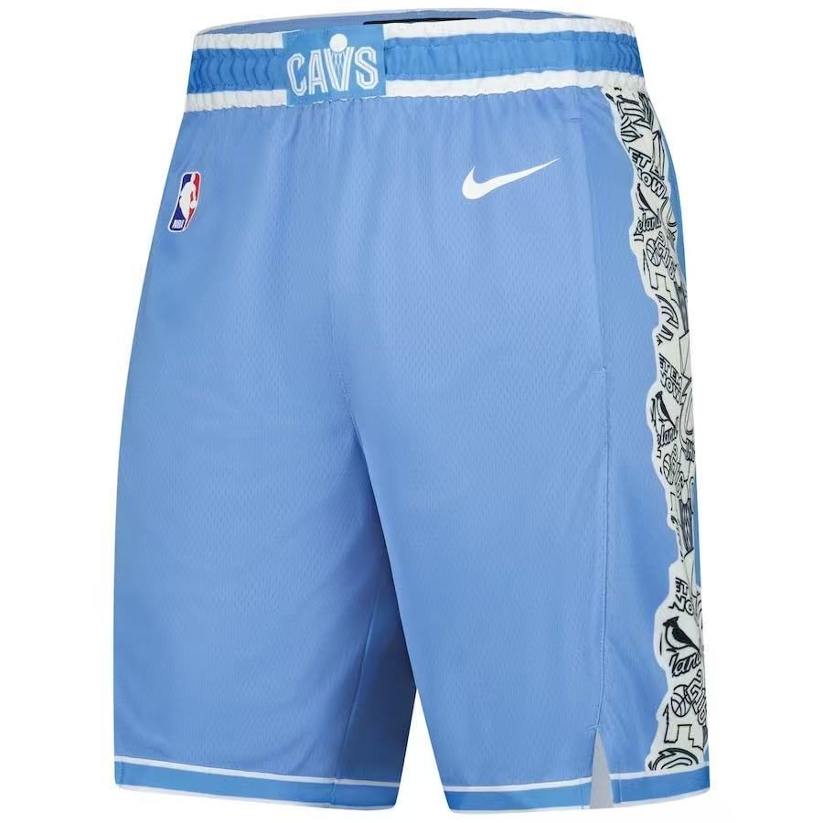 Cleveland Cavaliers 2025-26 Season City Blue Shorts - detail