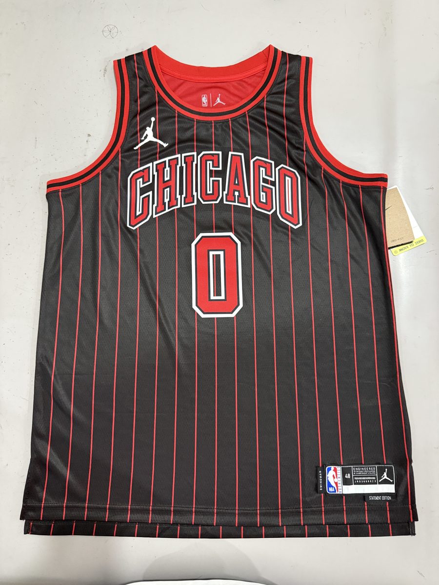 Chicago Bulls 2026-27 Season Statement Stripe Red Shorts