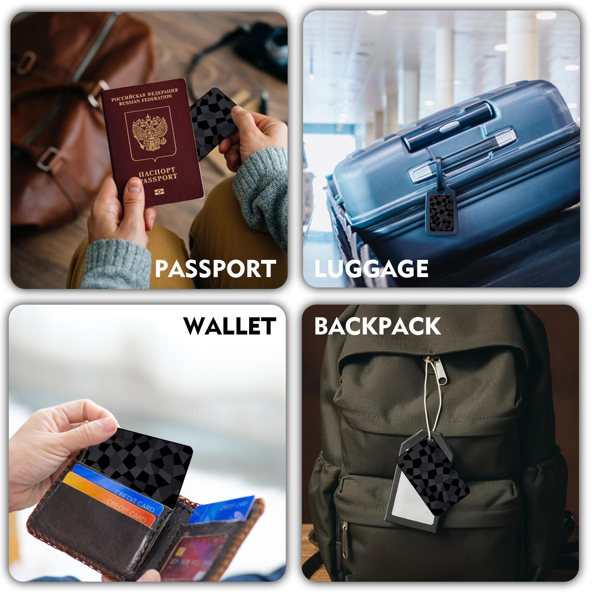 Fine track Slim Smart Finder  Rechargeable Compatible With Apple Find MyUltra-Slim Tracker Card For Wallet Finder