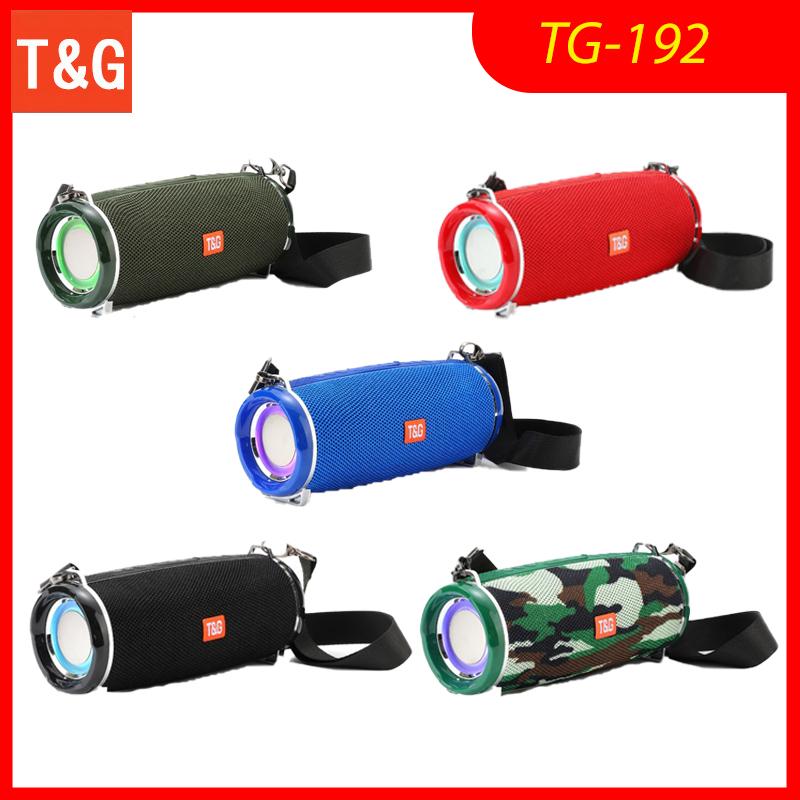 TG192 Portable Bluetooth Speaker 20W 2400MAH RGB LED Light Wireless Boombox Waterproof Outdoor Subwoofer Stereo Speaker