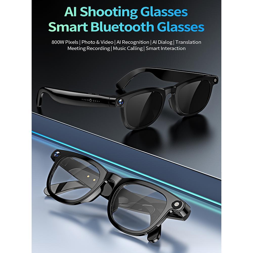 800W Ultra Clear Camera AI Smart Glasses Bluetooth Call Video Music Player Shootingand Recording Touch Sport Smart Sunglasses Phone Wearable Gradient Lenses - Image 3