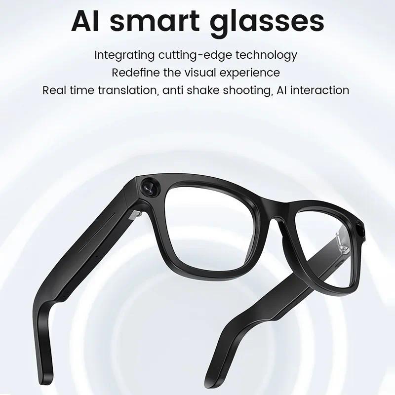 AI Smart Glasses with 8MP Camera Video Recording 100+ Languages Translation Sunglasses Bluetooth Call Music Play Men Women 2025
