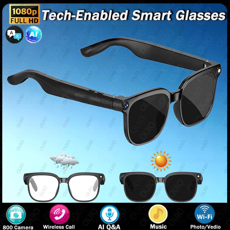 Smart Glasses, New for 2026, 8MP HD Camera, Voice AI, Photo Video Recording, Translation, 290 Long Battery, Music, Waterproof
