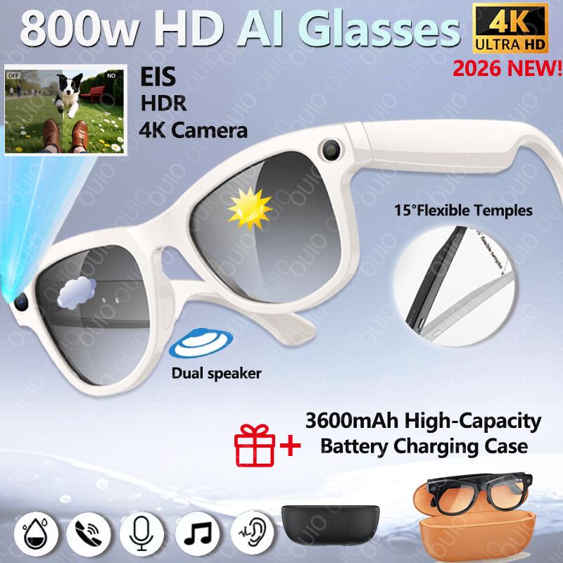 Why 2026 New 4K HD AI Smart Glasses 800MP Camera BT Call 290mAh Battery Translation OTA Updates 32GB Touch Control Smart Glasses is Changing the Game in 2024