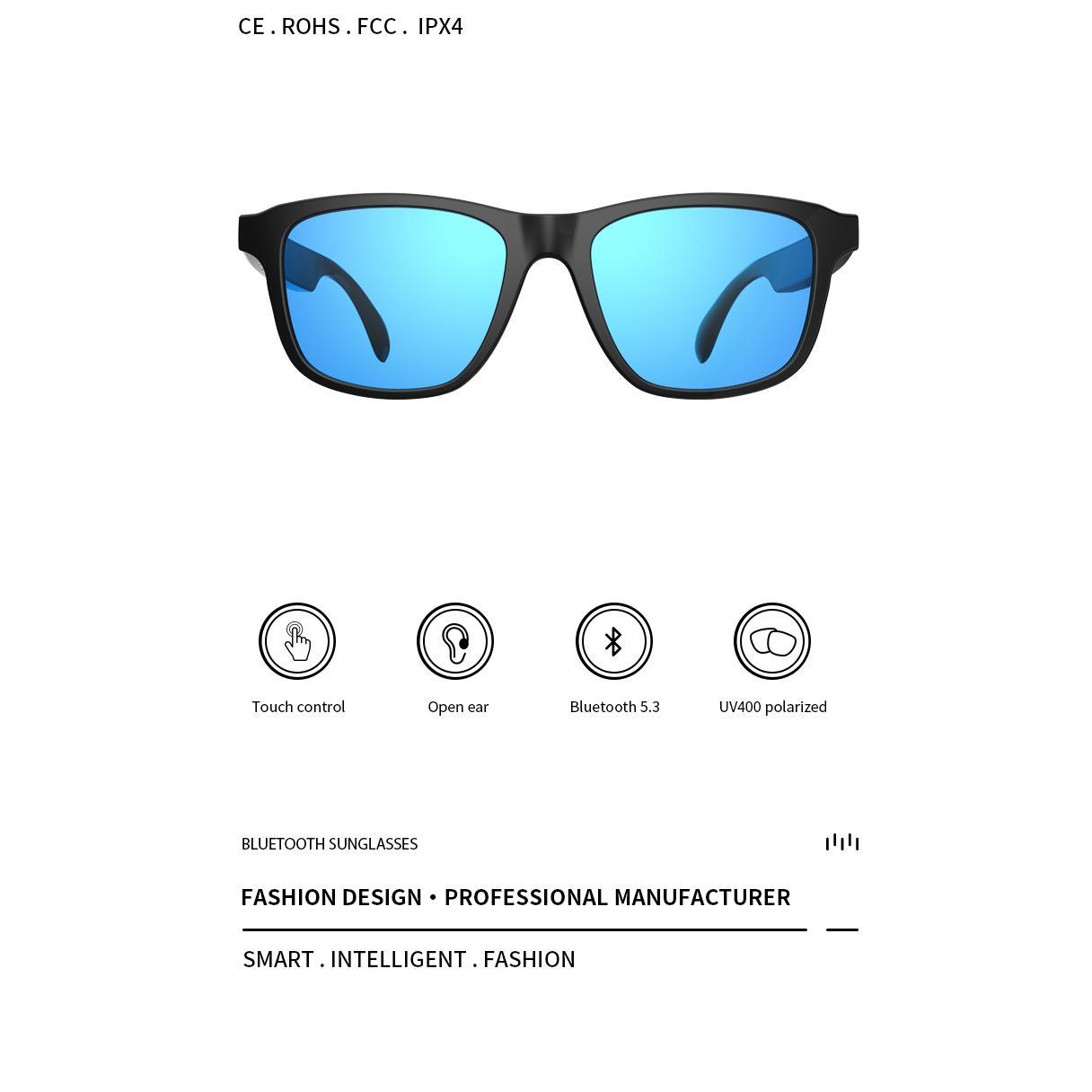 The Future of Technology: Exploring New Smart Glasses Wireless Bluetooth Hands-Free Talking Music Headset with Speaker Fashion Sunglasses Eyeglasses's Innovations