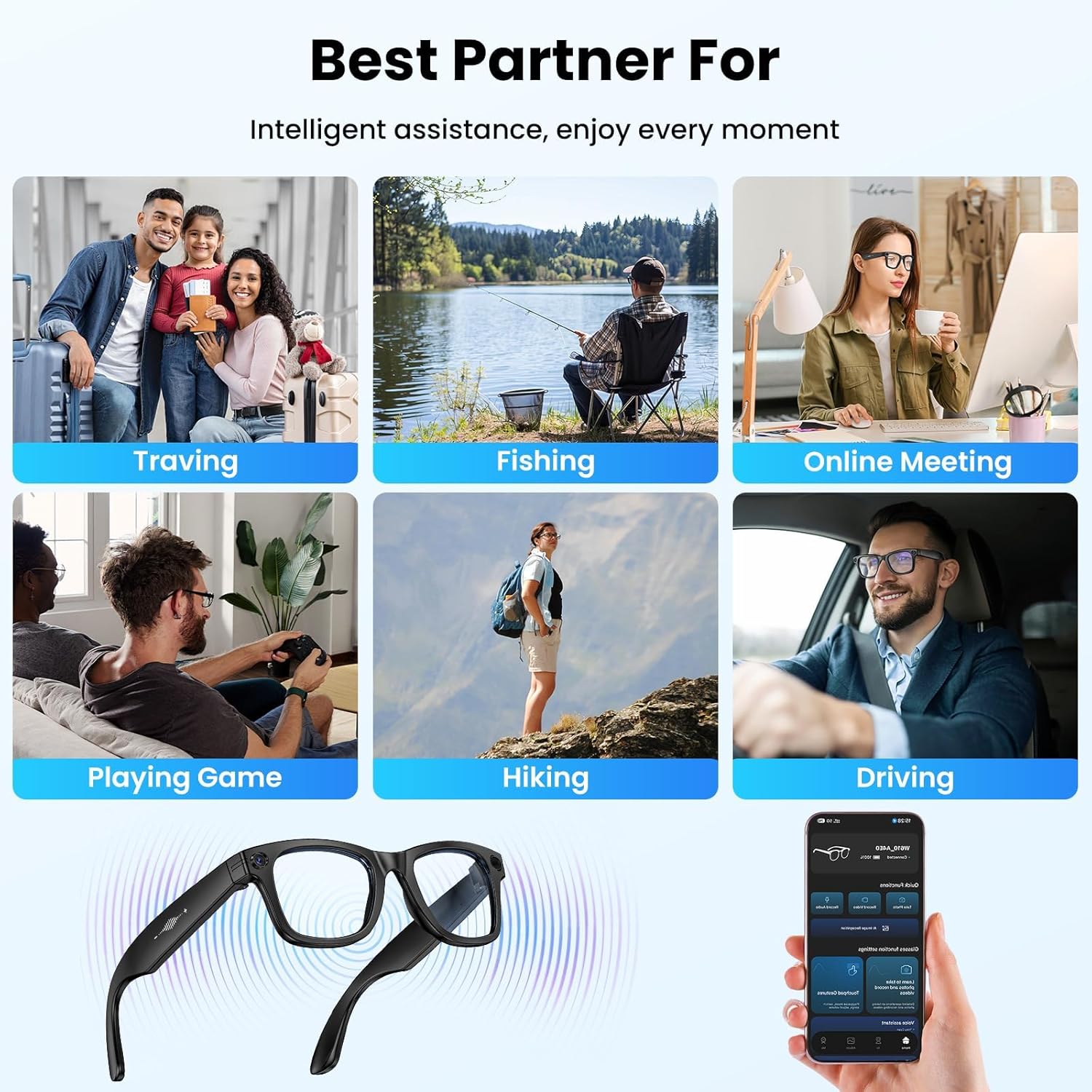 5 Surprising Benefits of Using New Smart Glasses 8MP HD Camera AI Glasses Camera Photo Video Recording Translation Waterproof Anti-blue Camera Glasses Man Wome