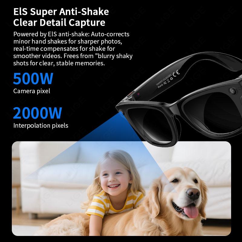 Why LIGE New 500W Camera Glasses Bluetooth Smart Glasses with Camera Voice Call Music Smart Sunglasses Video Sound Record AI Glasses is Changing the Game in 2024