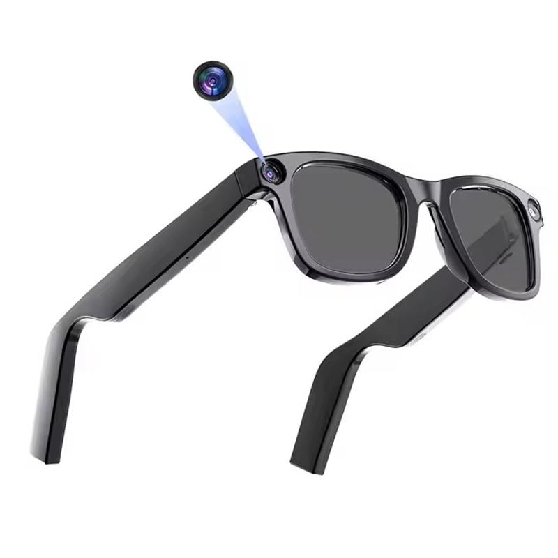 E02L Fashion Smart AI Glasses 2000Wpixel HD Camera Photo Video Voice Bluetooth Call Headset E02 Glasses Wireless Music Earphones