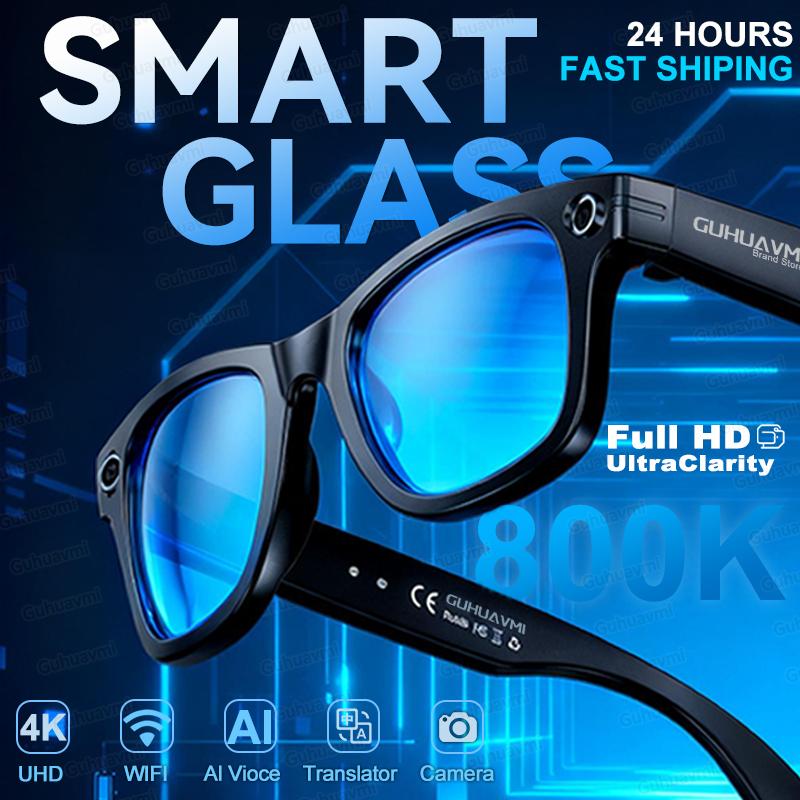 Unboxing and Review: The 2025 New Upgrade Smart Glasses With Camera Video Recording AI Photo Recognition Bluetooth Call Translation Voice Sunglasses Man Experience