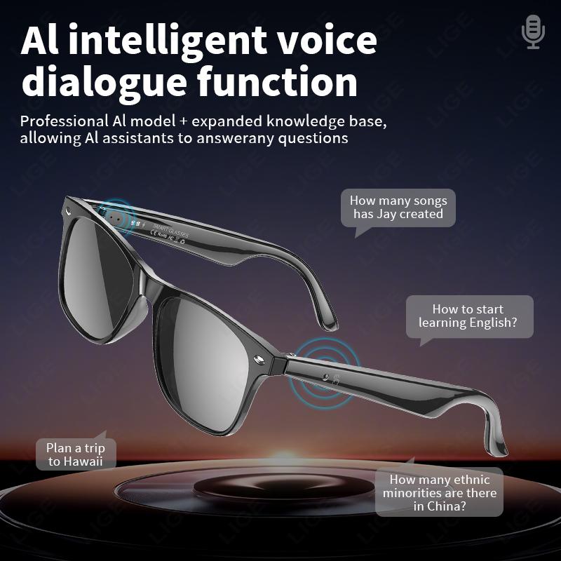 How LIGE Smart Glasses AI Intelligent Voice Video Real-time Translation Bluetooth Call Noise Reduction Glasses Sports Music Player Can Transform Your Daily Routine