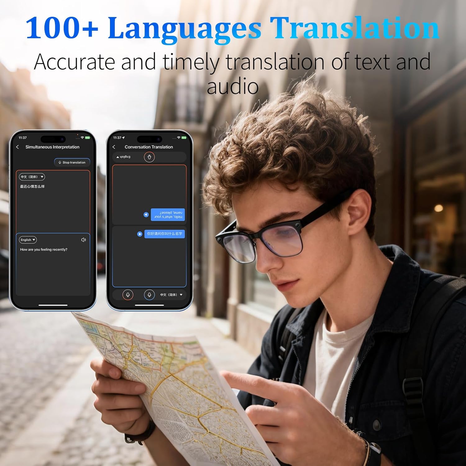 The Future of Technology: Exploring Smart glasses with AI translation, WiFi calling and sharing, UV protection lenses, 4GB memory, AI chat functionality, ideal for outdoor sports, sunglasses, new model from 2026's Innovations