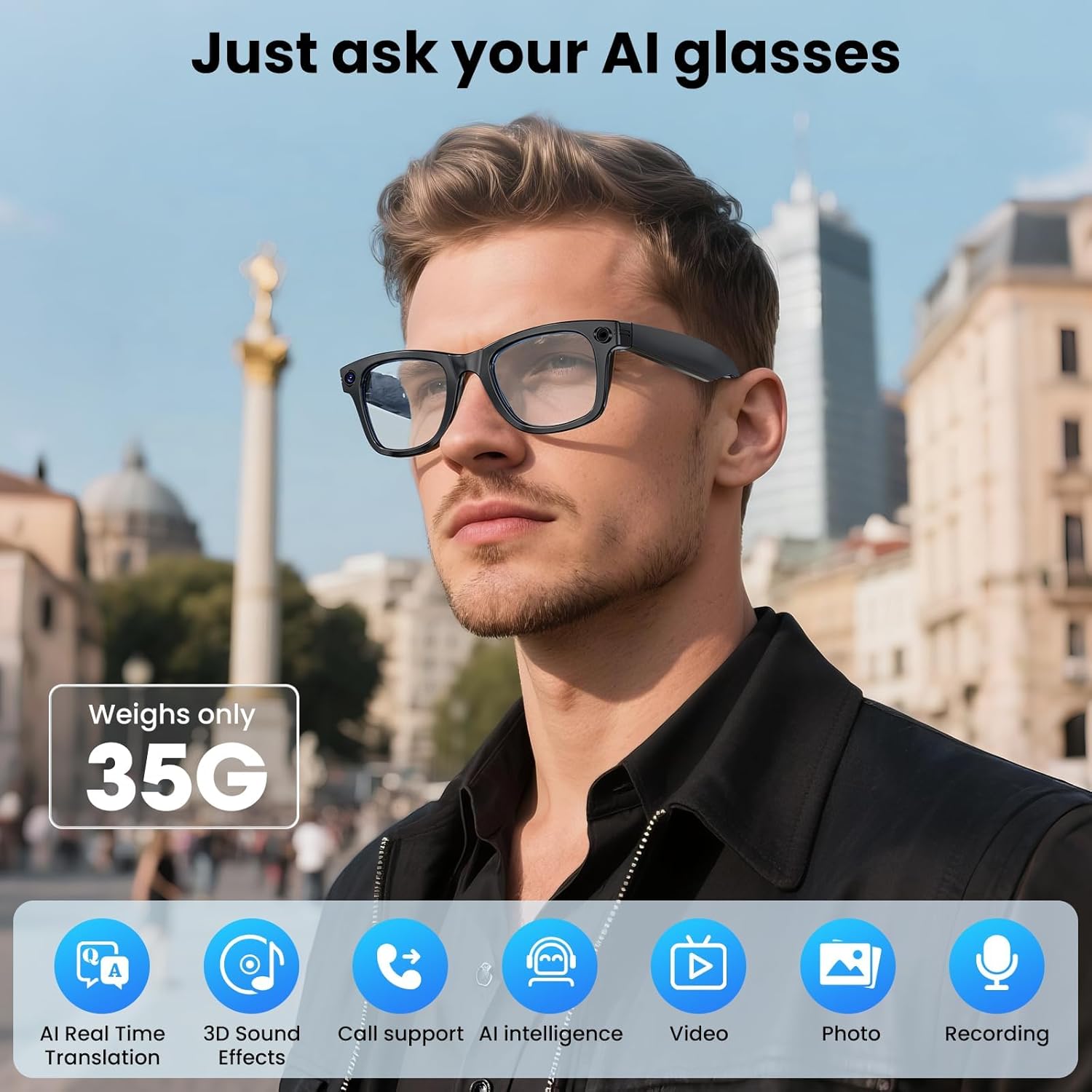 The Ultimate Guide to 800W Camera Smart Glasses with 32GB Memory Sunglasses Mini Camera Video Translation Bluetooth Call Anti-blue Glasses Man Women: Everything You Need to Know