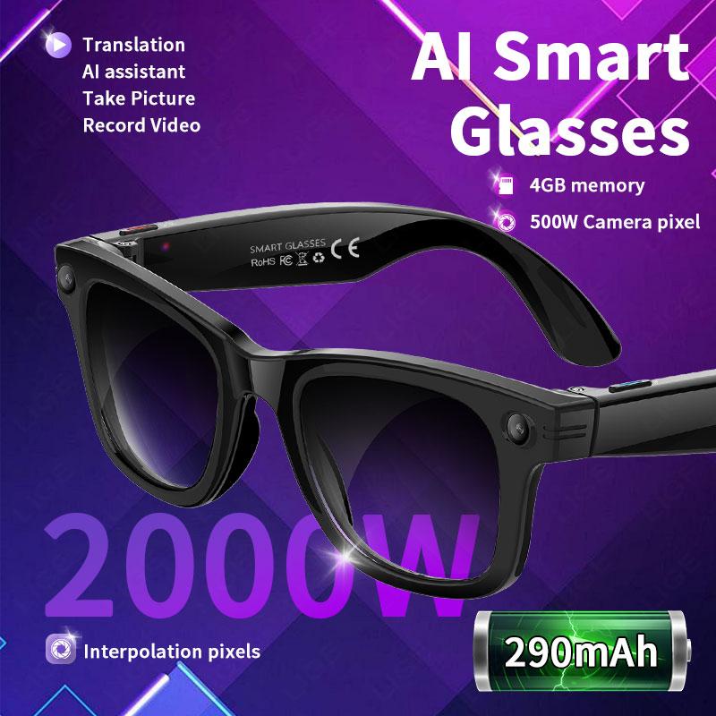 How AI Smart Glasses 5 Million Pixels Recording Videos Photo Recognition Answer Translation 290mAh IP66 Waterproof Bluetooth Glasses Can Transform Your Daily Routine