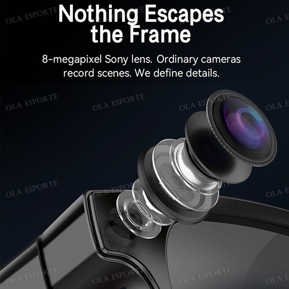 Photography glasses with AI smart translation, object capture, 4K camera, Bluetooth calling, intelligent recording—perfect for capturing moments.