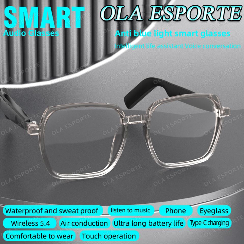 Smart Glasses Wireless Bluetooth 5.4 Smart Touch Music Control Headphone Sunglasses Voice Call Outdoor Sports Smartglasses 2025