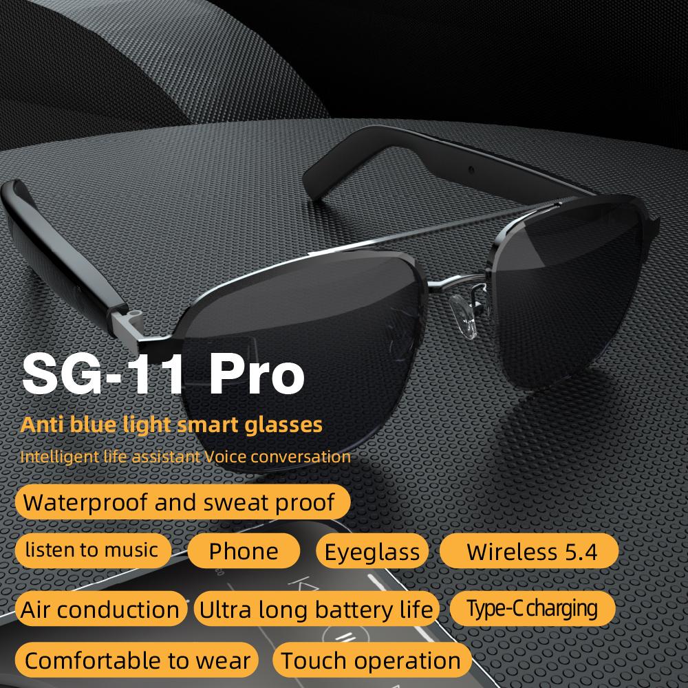 Upgraded Version SG11 PRO TWS Smart Sunglasses Wireless Audio Glasses For Sports Outdoor Activities