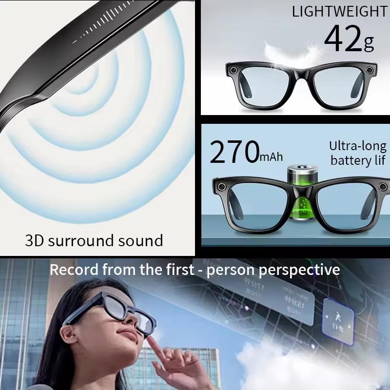 Unboxing and Review: The 2025 AI Smart Glasses with 8MP Camera Video Recording 100+ Languages Translation Sunglasses Bluetooth Call Music Play Men Women Experience