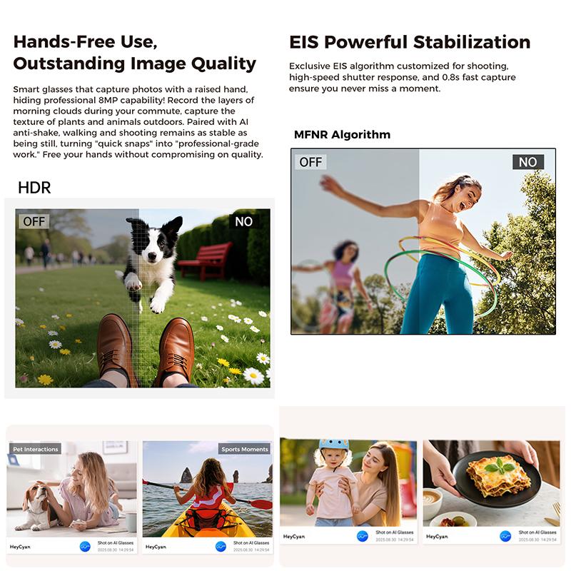 2026 AI Smart Glasses 4K HD Video 800W Camera 32GB WiFi Transfer Bluetooth Call Voice Assistant Chat GPT 3600mAh Charging Case