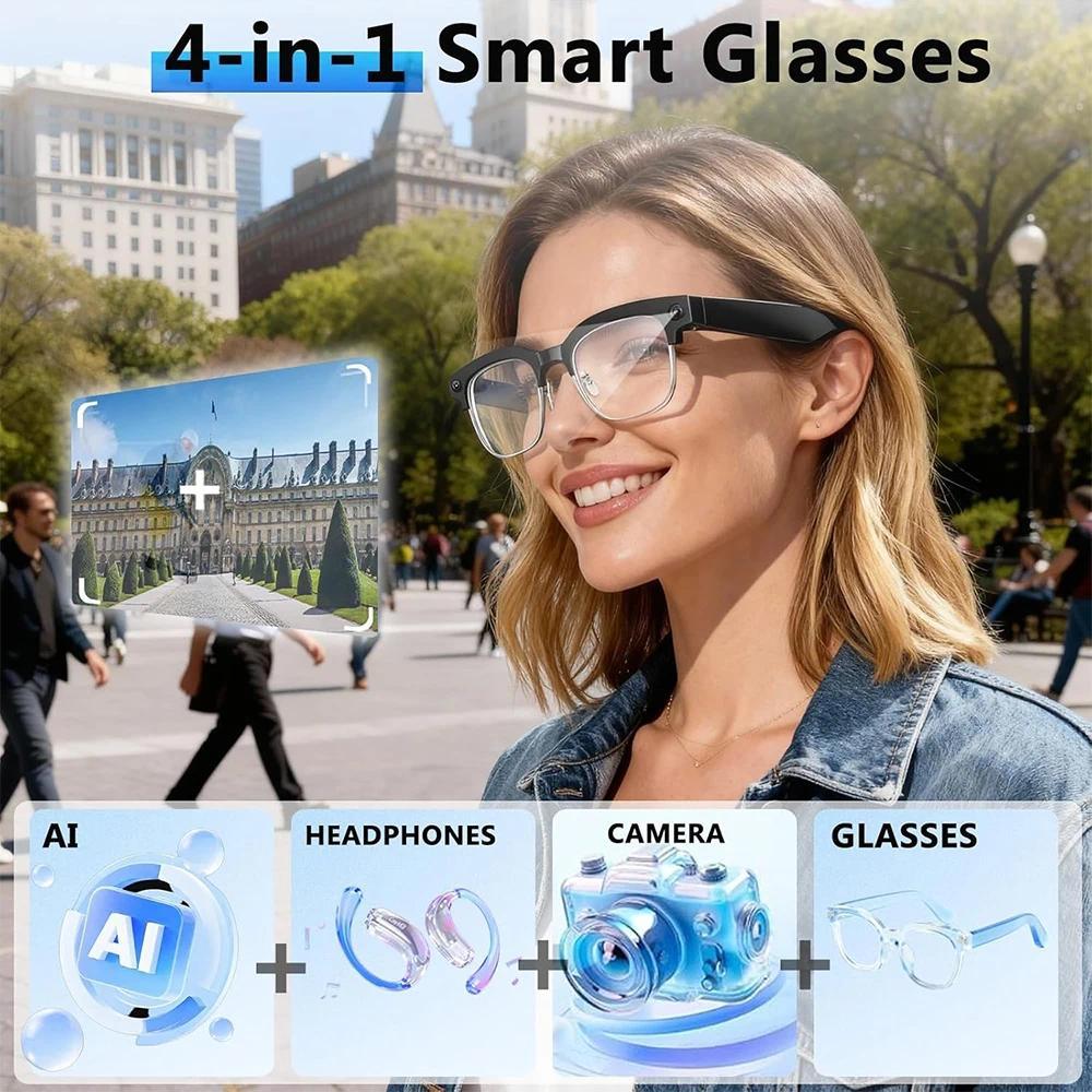 Real User Stories: How New 1080P HD Smart Glasses With 800W Ultra-Wide Camera Video Recording 4GB AI Photo Recognition Bluetooth Call Translation Voice Changed Their Lives