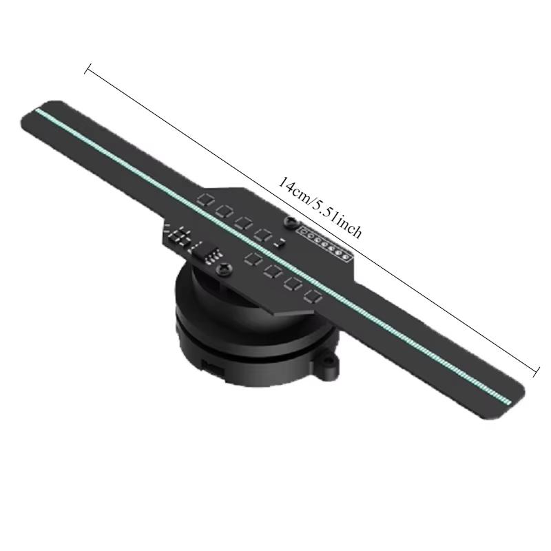 3D Hologram Fan Projector with LED High-definition Display Suitable for Attracting Attention Mall Dining Hologram Fan