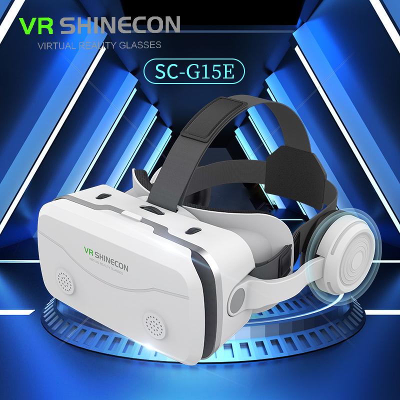 Virtual Reality VR Glasses 3D Headset Devices Viar Helmet Goggles Lenses Smart For Smartphones Phone Mobile Headphone Realidade
