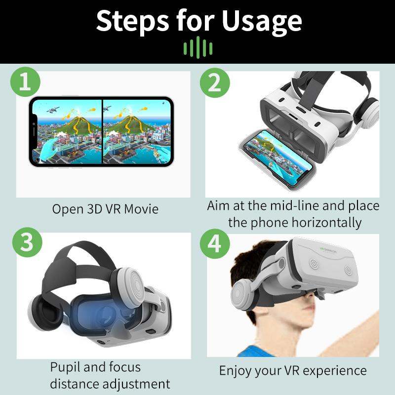 Unboxing and Review: The Virtual Reality VR Glasses 3D Headset Devices Viar Helmet Goggles Lenses Smart For Smartphones Phone Mobile Headphone Realidade Experience